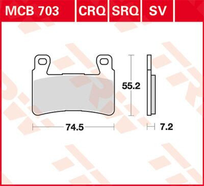 Placute-Frana-Sinter-Fata-Trw-Mcb703Sv-Fata