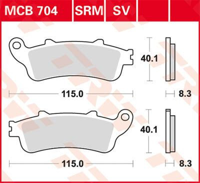 Placute-Frana-Sinter-Fata-Trw-Mcb704Sv-Fata