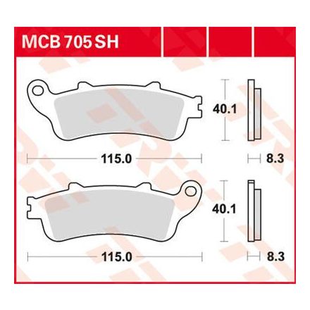 Placute-Frana-Sinter-Spate-Trw-Mcb705Sh-Spate