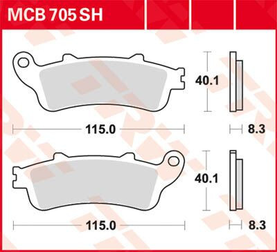 Placute-Frana-Sinter-Spate-Trw-Mcb705Sh-Spate