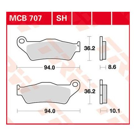 Placute-Frana-Sinter-Spate-Trw-Mcb707Sh-Spate