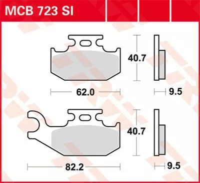 Plăcuțe frână sinterizate TRW MCB723SI