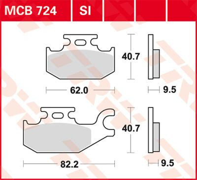 Trw Placute Frana Mcb724Si Mcb724Si