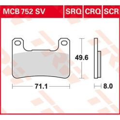 Placute-Frana-Sinter-Fata-Trw-Mcb752Sv