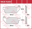 Plăcuțe frână sinterizate TRW MCB753SV