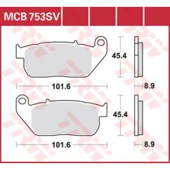 Placute frana TRW Sinter Fata MCB753SV