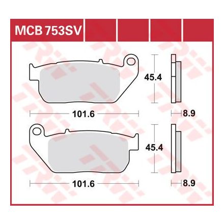 Placute Frana Trw Mcb753Sv Mcb753Sv