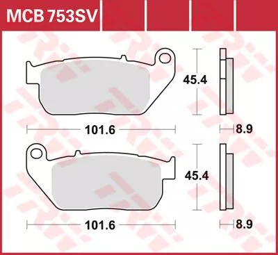 Plăcuțe frână sinterizate TRW MCB753SV