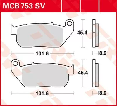 Plăcuțe frână sinterizate TRW MCB753SV