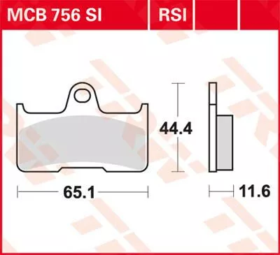 Plăcuțe frână sinterizate TRW MCB756SI