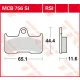 Plăcuțe frână sinterizate TRW MCB756SI