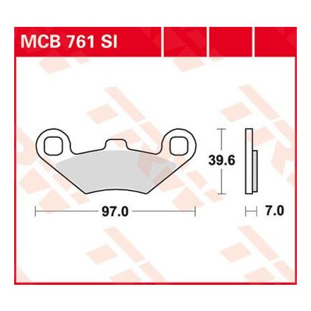 Trw Placute Frana Mcb761Si Mcb761Si