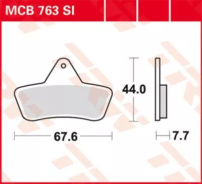 Plăcuțe frână sinterizate TRW MCB763SI