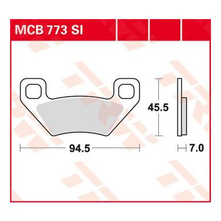 Trw Placute Frana Mcb773Si Mcb773Si