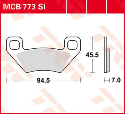 Trw Placute Frana Mcb773Si Mcb773Si