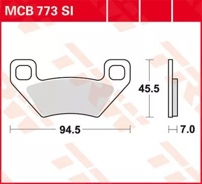 Plăcuțe frână sinterizate TRW MCB773SI