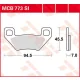 Plăcuțe frână sinterizate TRW MCB773SI