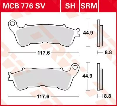 Placute-Frana-Sinter-Spate-Trw-Mcb776Sh-Fata-Spate