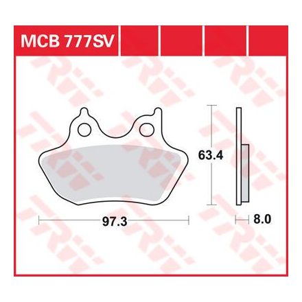 Trw Placute Frana Mcb777Sv Mcb777Sv