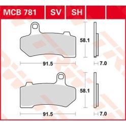 Placute Frana Trw Mcb781Sh Mcb781Sh