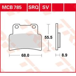 Placute-Frana-Sinter-Fata-Trw-Mcb785Sv-Fata