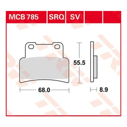 Placute-Frana-Sinter-Fata-Trw-Mcb785Sv-Fata