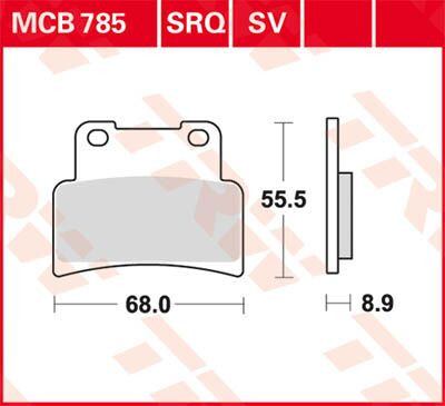 Placute-Frana-Sinter-Fata-Trw-Mcb785Sv-Fata