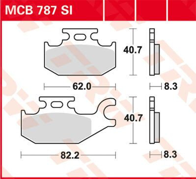 Placute-Frana-Sinter-Si-Trw-Mcb787Si-Fata-Dreapta