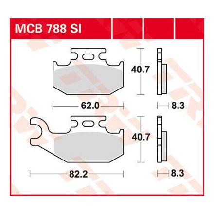 Placute-Frana-Sinter-Si-Trw-Mcb788Si-Fata-Stanga