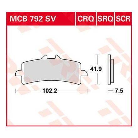 Placute-Frana-Sinter-Fata-Trw-Mcb792Sv-Fata