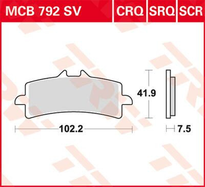 Placute-Frana-Sinter-Fata-Trw-Mcb792Sv-Fata