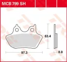 Plăcuțe frână sinterizate TRW MCB799SH