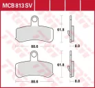 Plăcuțe frână sinterizate TRW MCB813SV