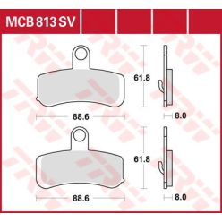 Placute frana TRW Sinter Fata MCB813SV