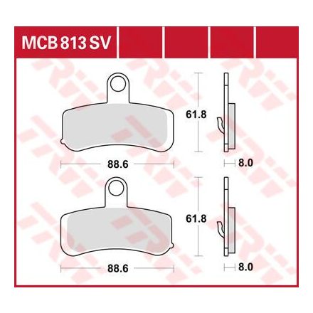 Trw Placute Frana Mcb813Sv Mcb813Sv