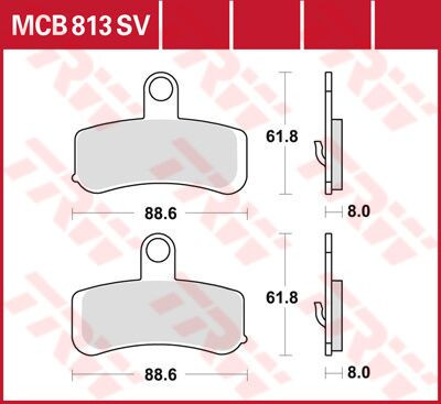 Trw Placute Frana Mcb813Sv Mcb813Sv