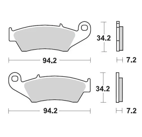 Plăcuțe frână sinterizate MOTO-MASTER 93411