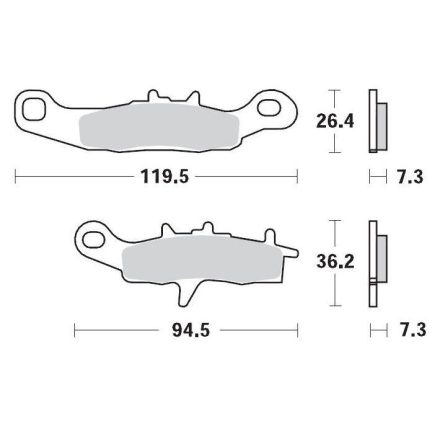 Moto-Master Placute Frana Racing 093911