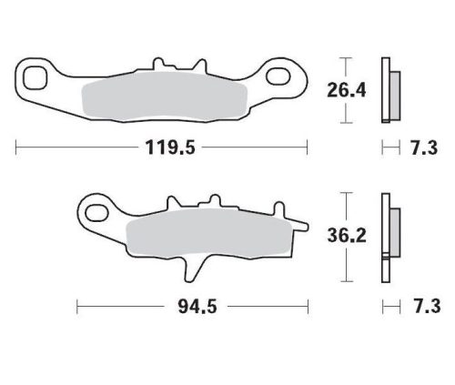 Moto-Master Placute Frana Racing 093911