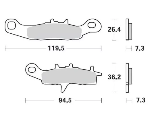 Plăcuțe frână sinterizate MOTO-MASTER 93911