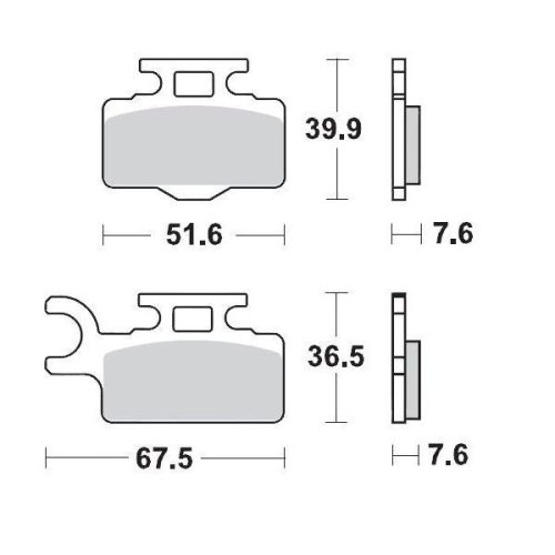 Moto-Master Placute Frana Racing 094111