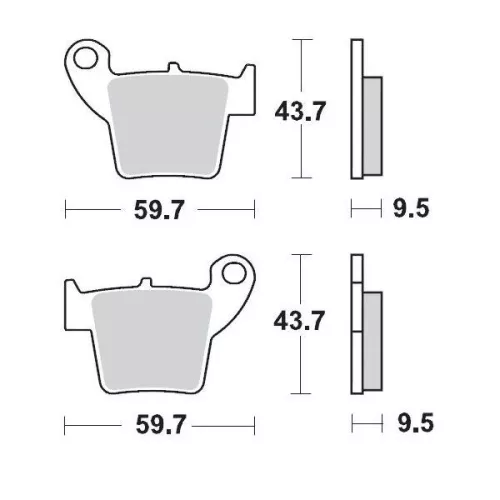 Plăcuțe frână sinterizate MOTO-MASTER 94311