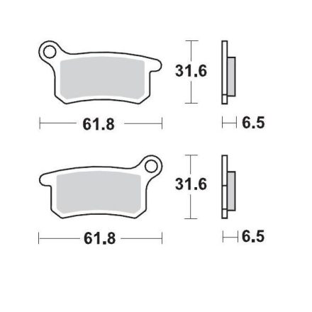 Moto-Master Placute Frana Racing 094611