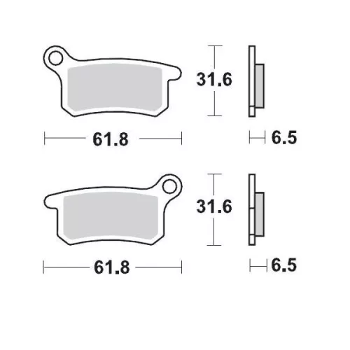 Plăcuțe frână sinterizate MOTO-MASTER 94611