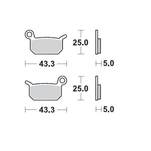 Moto-Master Placute Frana Racing 094711