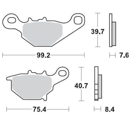 Moto-Master Placute Frana Racing 094811