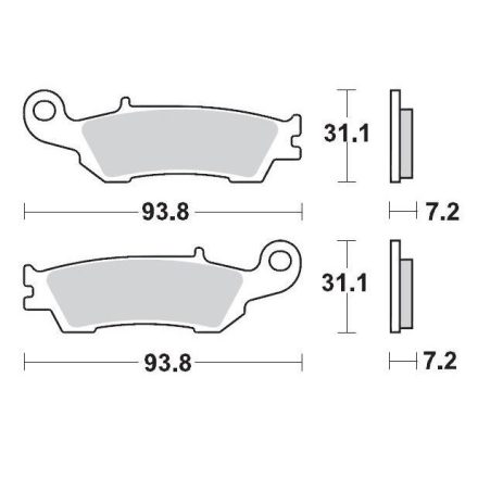 Moto-Master Placute Frana Racing 094911