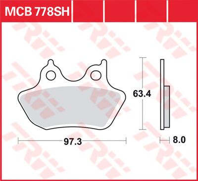 Placute frana TRW Sinter Spate MCB778SH