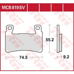 Trw Placute Frana Mcb819Sv Mcb819Sv