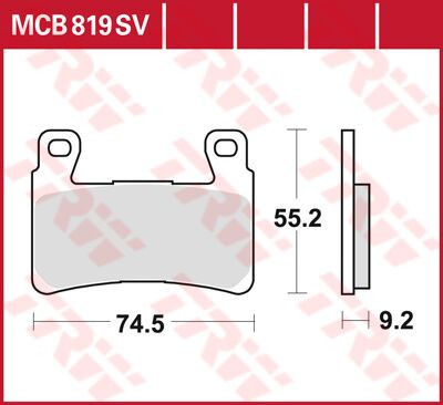 Trw Placute Frana Mcb819Sv Mcb819Sv